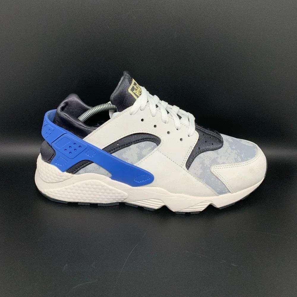 Nike Air Huarache Social FC White Blue Shoes DR0286-100 Men's Sz 12